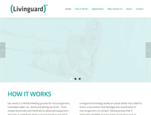 Tablet Screenshot of livinguard.com